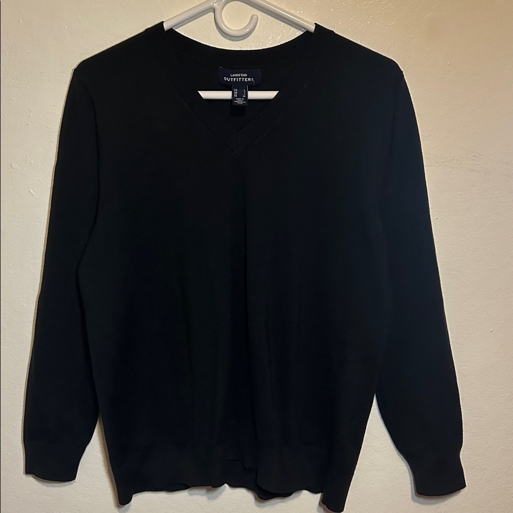 Black V-Neck Sweater